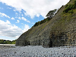 Cliffs and slope