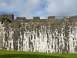 Stained wall