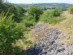 Rocky-lined gully