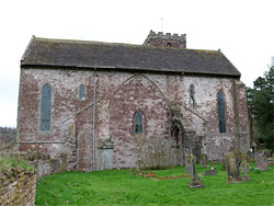 Northwest side of the church
