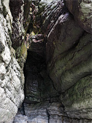 Rocks around a cave