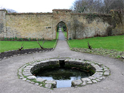 Pond and walkway