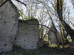Walls of the mansion