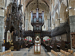 Stalls in the choir