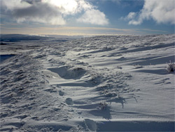 Snow near the summit