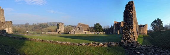 Panorama from the southwest