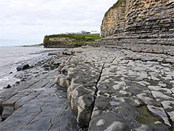 Limestone terrace