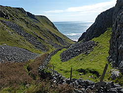 Wall in a valley