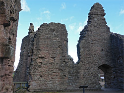 Walls of the great hall