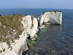 Cliffs to the south
