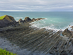 Beach at low tide