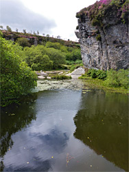 Cliff at the quarries