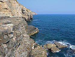 Ledges and cliffs