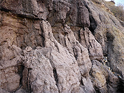 Eroded cliff