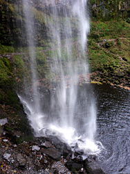 Behind Henrhyd Falls