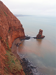 Cliffs below High Peak Hill