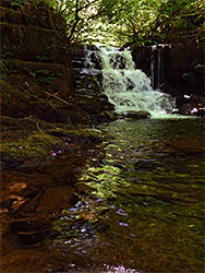 Waterfall and pool