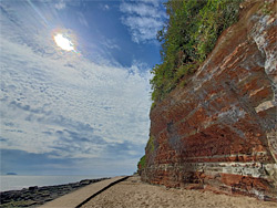 Mudstone strata