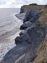 Cliffs east of Kilve