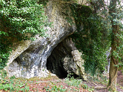 Cave and cliff