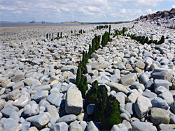 Posts and pebbles