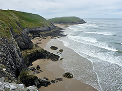 Llangennith cliffs