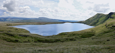 North shore of Llyn y Fan Fawr