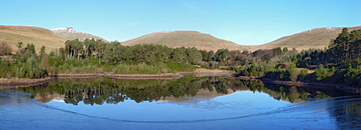 Ice on Lower Neuadd Reservoir