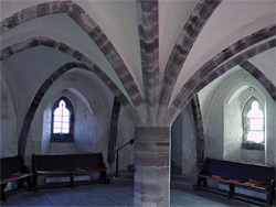 Vaulting in the crypt