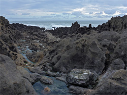 Jagged rocks