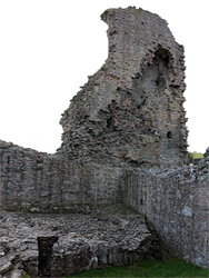 Wall of the west tower