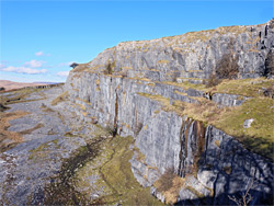 Streaked cliff