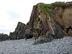 Vertical rock layers