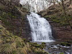 Waterfall and pool