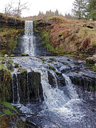 Falls near the upper parking