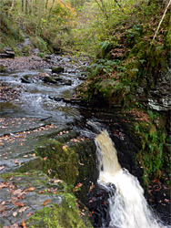 Cascade over a ledge