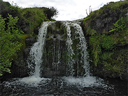 Waterfall and pool