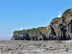 Cliffs below the lighthouses