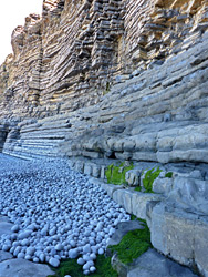 Layered cliffs