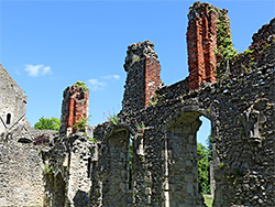 Red brick chimneys