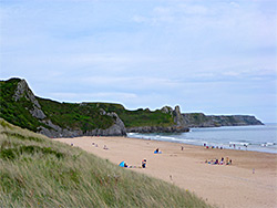 Beach and cliffs