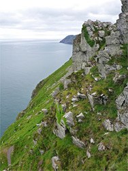 Cliffs and grass