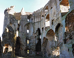 The castle interior