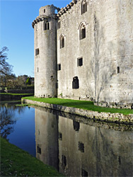 Reflections in the moat