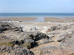 Sand and rocks