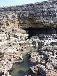 Pool and cave