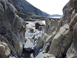 Pale-coloured rocks