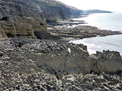 Cliffs, terraces and sand