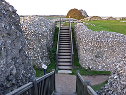 Steps to the keep