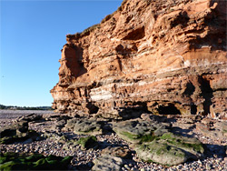 Pebbles below Otterton Point